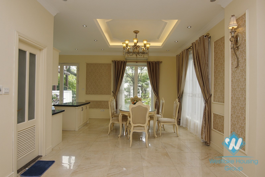 Five-bedroom villa for rent in Vinhome Riverside near BIS international school